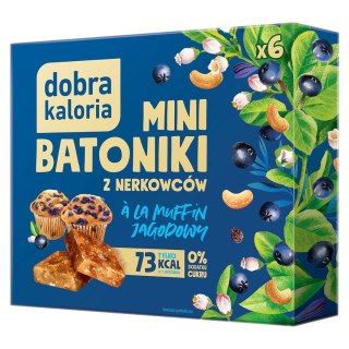 Dobra Kaloria Mini Batoniki z nerkowców a'la muffin jagodowy 102g