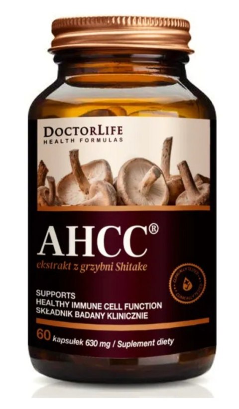 Doctor Life AHCC ekstrakt z grzybni Shiitake 630mg 60 kapsułek