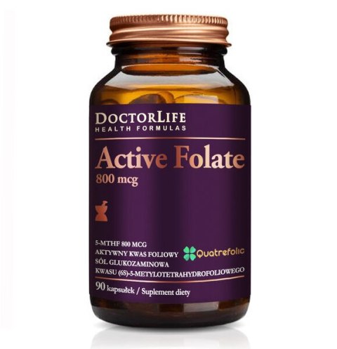 Doctor Life Active Folate Quatrefolic 5-MTHF 90 kapsułek