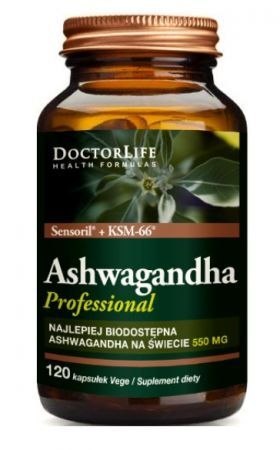 Doctor Life Ashwagandha Professional 550mg 120 kapsułek