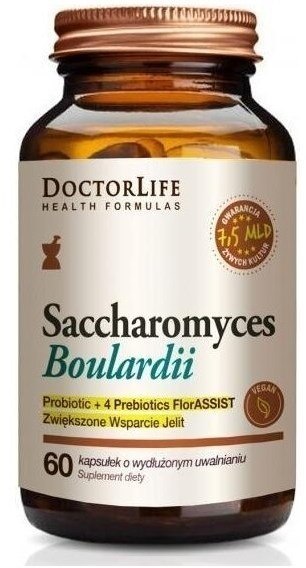 Doctor Life Saccharomyces boulardii 7,5 mld 60 kapsułek