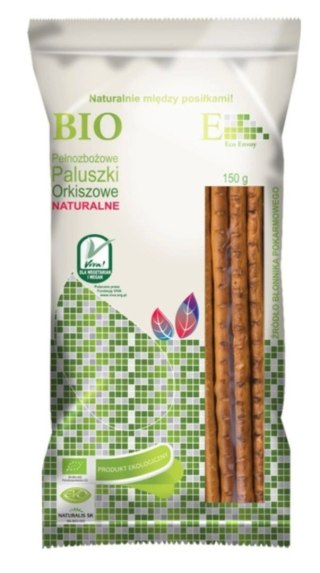 Envoy Paluszki Orkiszowe Pełnoziarniste Naturalne BIO 150 g