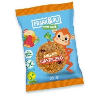 Frank&Oli For Kids Ciasteczko z Pastą Migdałową+Banan+Truskawka 35g