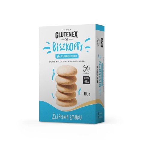 Glutenex Biszkopty Bez Dodatku Cukrów Bezglutenowe 100 g