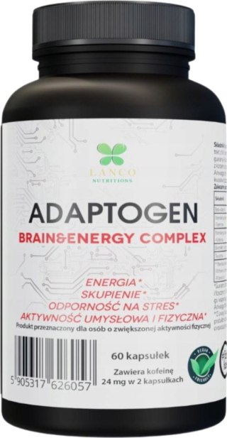 Lanco Nutritions Adaptogen Brain & Energy Complex 60 kapsułek