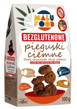 Malu Food Ciastka Pieguski Ciemne Bez Cukru Bezglutenowe 100 g