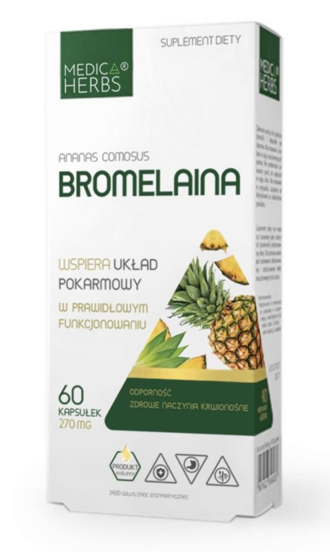 Medica Herbs Bromelaina 60 kapsułek