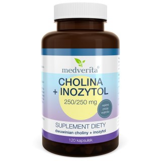 Medverita Cholina + Inozytol 120 kapsułek