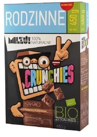 Milzu Crunchies Żytnio-Owsiane Kakaowe BIO 450 g