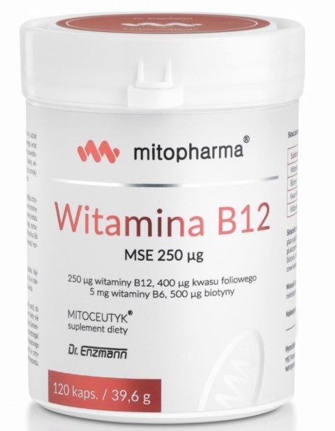 Mito-Pharma Witamina B12 MSE 250ug 120 kapsułek