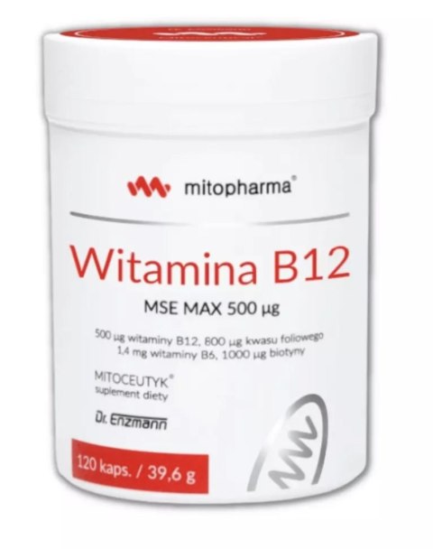 Mito-Pharma Witamina B12 MSE MAX 120 kapsułek