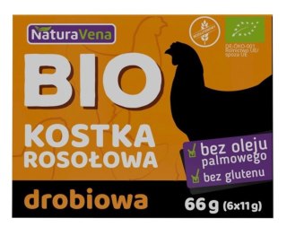 Naturavena Bulion Kostki Drobiowe Bezglutenowe BIO (6 x 11 g) 66 g