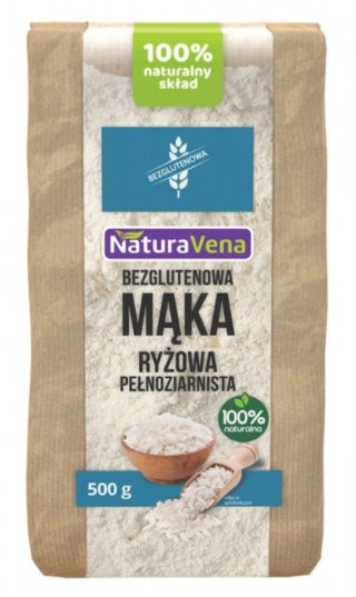 Naturavena Mąka Ryżowa Pełnoziarnista Bezglutenowa 500 g