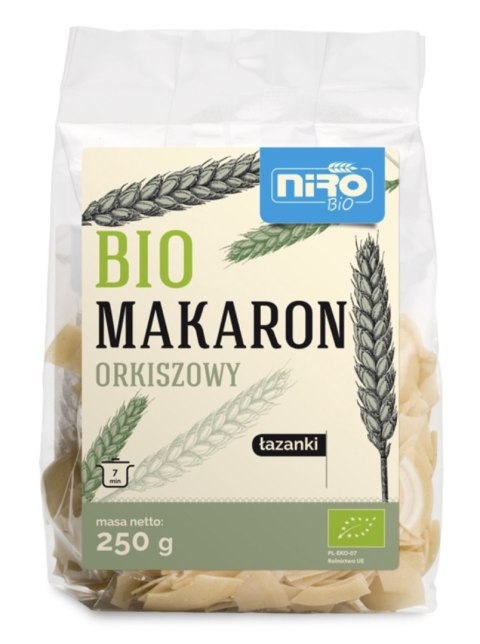 Niro Makaron Orkiszowy Łazanki BIO 250 g