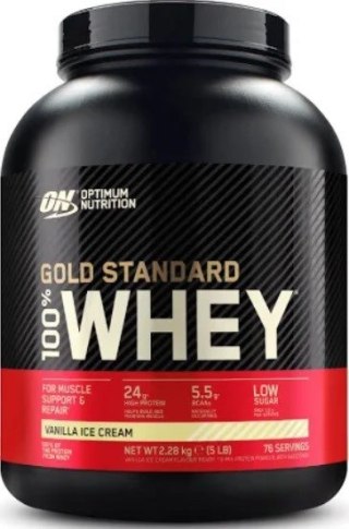 Optimum Nutrition 100% Gold Standard Whey 2280 g lody waniliowe