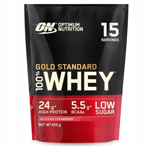 Optimum Nutrition 100% Whey Gold Standard 450g o smaku truskawkowym