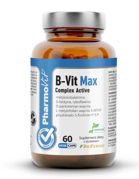 Pharmovit B-Vit Max Complex Active 60 kapsułek vege