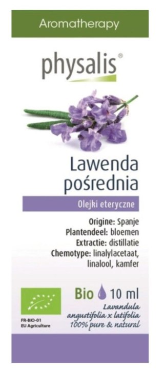 Physalis Olejek Eteryczny Lawenda Pośrednia BIO 10 ml