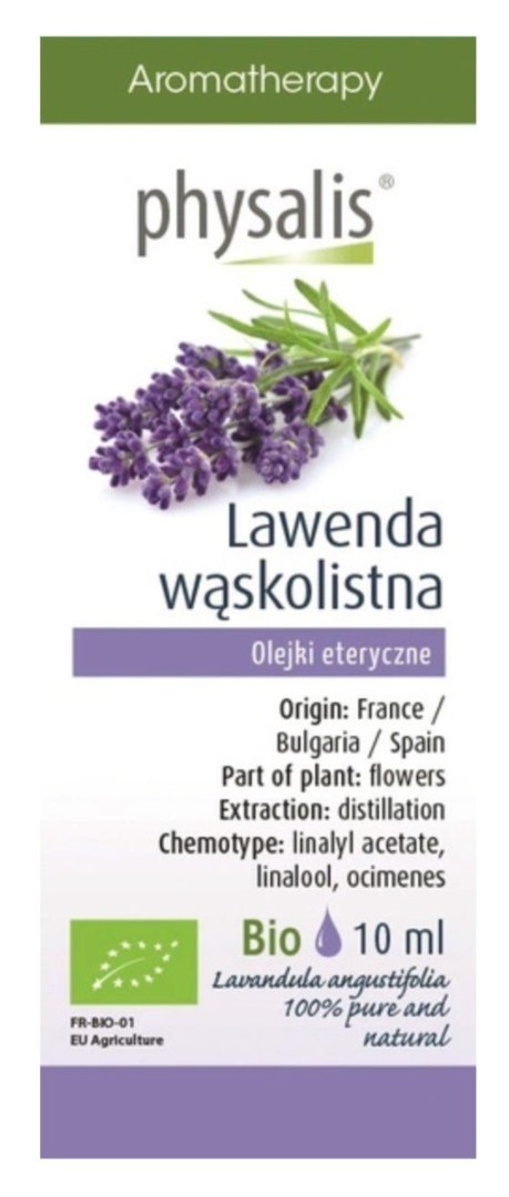 Physalis Olejek Eteryczny Lawenda Wąskolistna BIO 10 ml