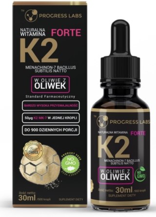 Progress Labs Naturalna Witamina K2 Mk-7 Forte 30ml