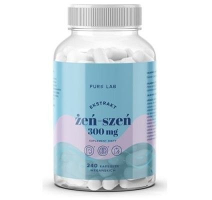 Pure Lab Ekstrakt z żeń-szenia 300 mg 240 kapsułek