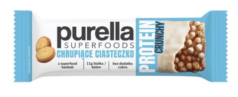 Purella Superfoods Protein bar baton proteinowy chrupiące ciasteczko 45g