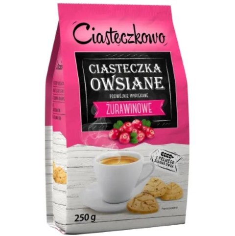 Sante Ciasteczkowo Ciasteczka Owsiane Żurawinowe 250g