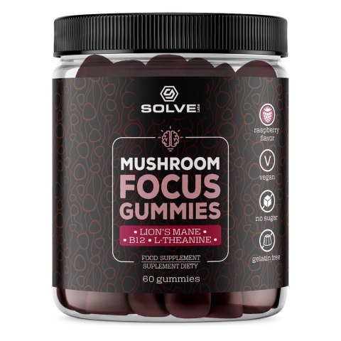 SolveLabs Mushroom Focus Gummies 60 żelek