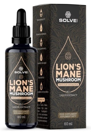 SolveLabs Soplówka jeżowata (Lion's mane) w kroplach 60 ml