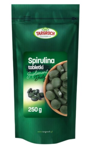 Targroch Spirulina 250mg w tabletkach 250g