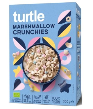 Turtle Chrupki Zbożowe Z Piankami Marshmallow Bezglutenowe BIO 300 g