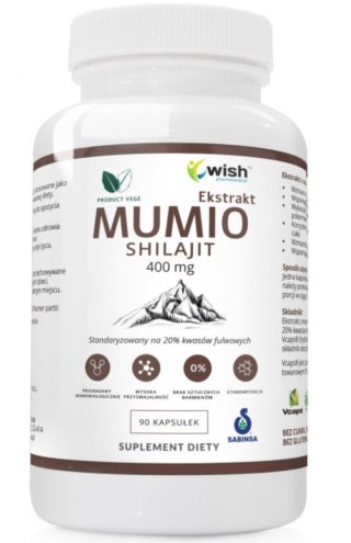 Wish Mumio Shilajt 400mg 90 kapsułek