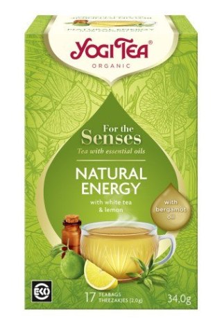 Yogi Tea Herbata Biała Dla Zmysłów Naturalna Energia BIO (17 x 2 g) 34 g