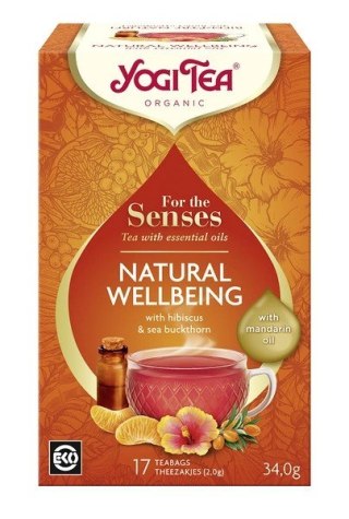 Yogi Tea Herbatka Dla Zmysłów Na Dobre Samopoczucie Mandarynka BIO 34g (17x2g)