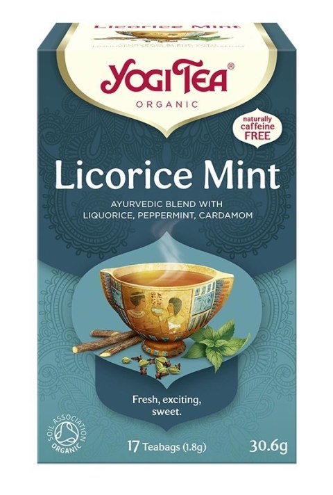 Yogi Tea Herbatka Mięta Z Lukrecją BIO (17 x 1,8 g) 30,6 g