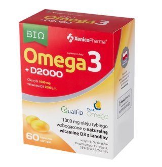 Xenico Pharma Omega 3 D3 2000 60 kapsułek