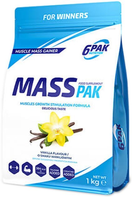 6PAK Mass PAK 1 kg o smaku waniliowym