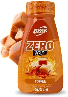 6PAK Syrop Zero 500 ml o smaku toffee