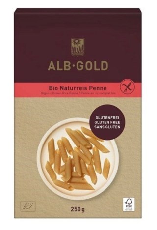 Alb Gold Makaron (Ryżowy Razowy) Penne Bezglutenowy BIO 250 g