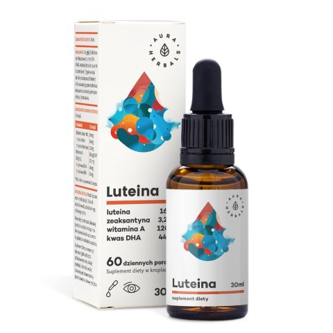 Aura Herbals Luteina + Witamina A + DHA + Zeaksantyna 30 ml