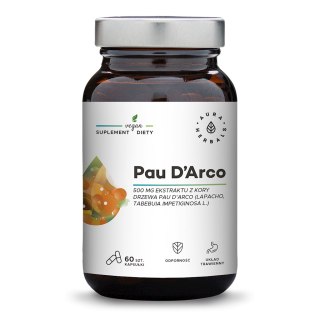 Aura Herbals Pau D'Arco ekstrakt z kory 500 mg 60 kapsułek