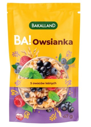 Bakalland Ba! Owsianka z 5 owocami leśnymi 47 g