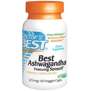 Doctor's Best Ashwagandha 125 mg 60 kapsułek