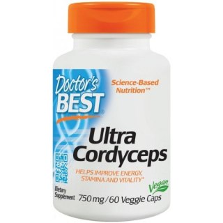 Doctor's Best Ultra Cordyceps 750mg 60 kapsułek wegańskich