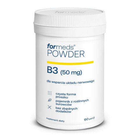 ForMeds Powder witamina B3 Niacyna 50 mg 60 porcji