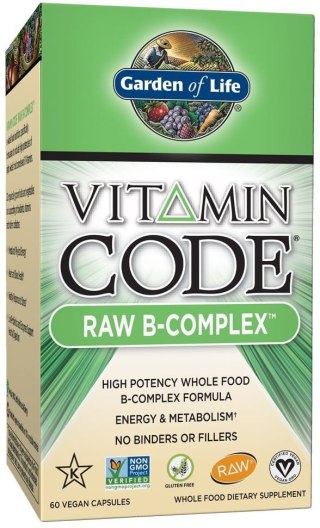 Garden Of Life Witamin Code RAW B-complex 60 kapsułek wegańskich