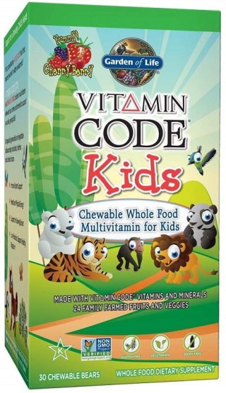 Garden of Life Witaminy Code Kids 30 tabletki do ssania