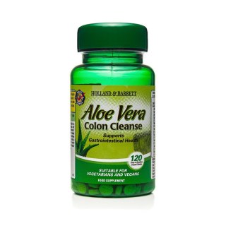 Holland & Barrett Aloe Vera Colon Cleanse Aloes 120 tabletek