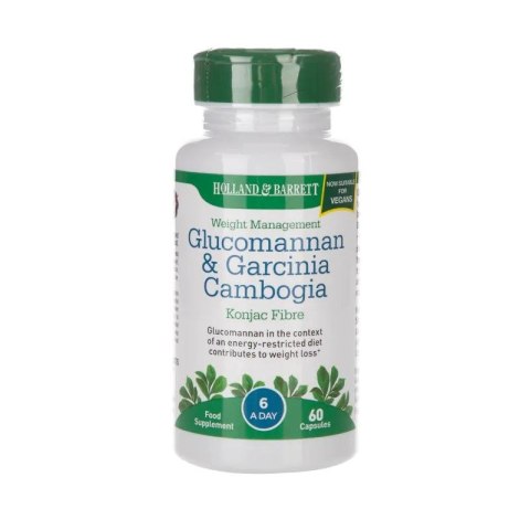 Holland & Barrett Glucomannan & Garcinia 60 kapsułek