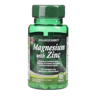 Holland & Barrett Magnez z Cynkiem 100 tabletek